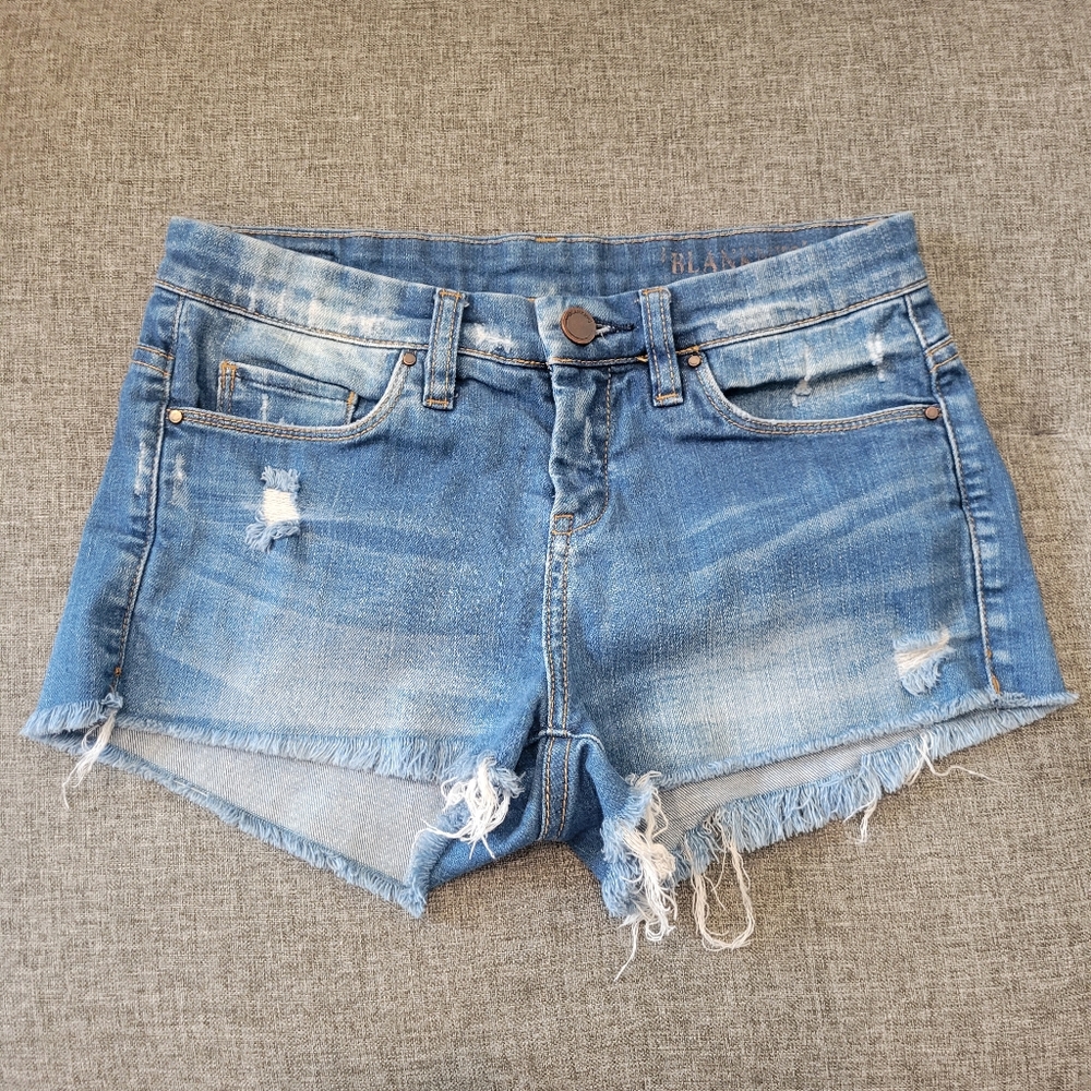 Blank NYC Distressed Jean Shorts Size 25